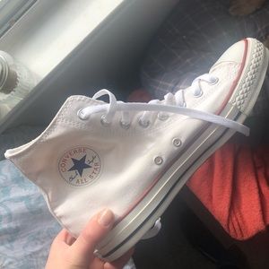 White converse all star high tops